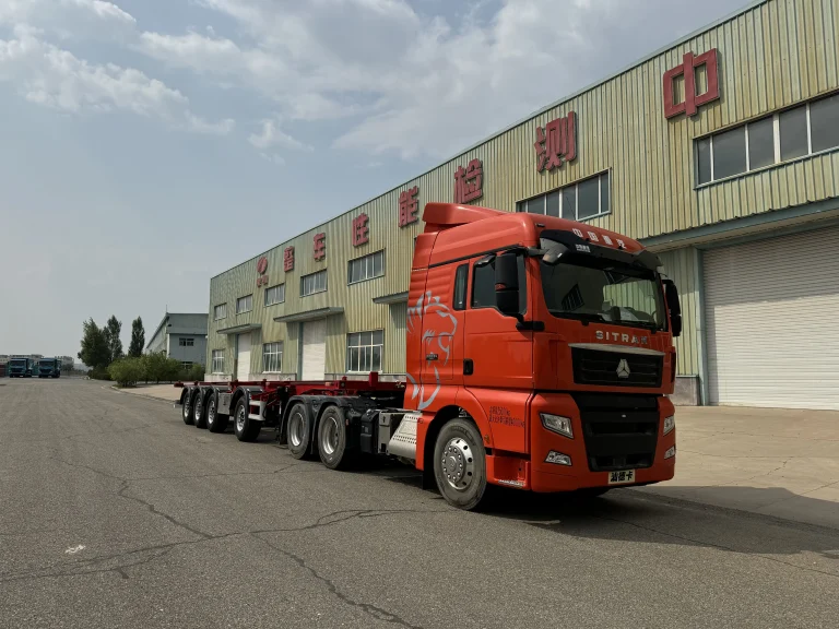 Mengkai Russian Container Transport Semi-trailer